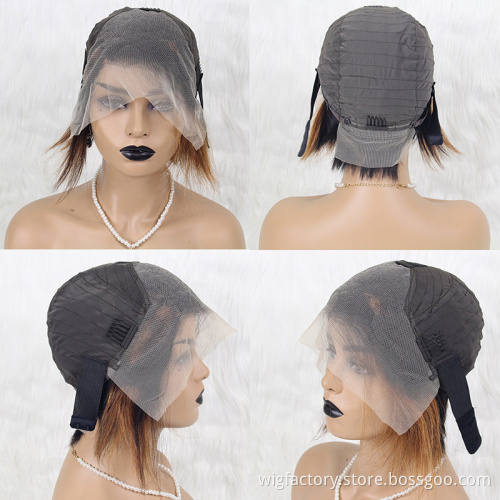 Factory cheap wholesale human hair wig, 13*4 lace frontal wigs human hair lace front cut, pixie cut short human hair wig